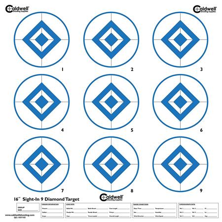 Sight In Target, 9 Diamond, Hi-Contrast Blue, 10pk