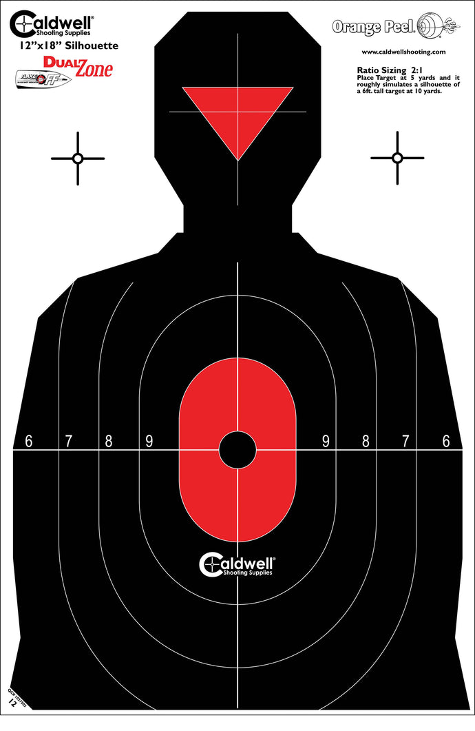 Caldwell® Silhouette Dual Zone Target
